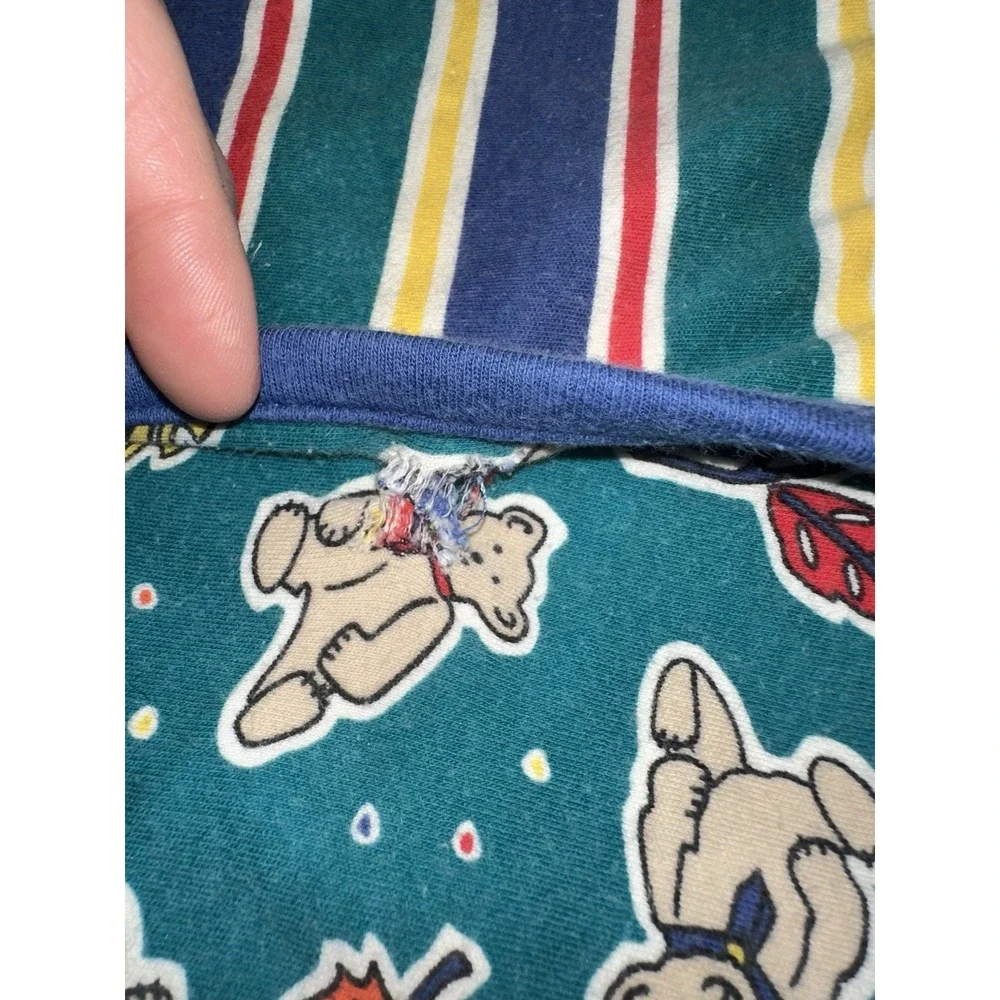 Rare Vintage 90's Gymboree Baby Blanket Sleeper Sack Teddy Bear Autumn Leaves‎